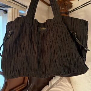 Victoria's Secret Textured Black Tote